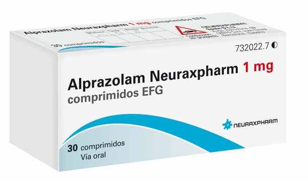 ALPRAZOLAM NEURAXPHARM 1 mg COMPRIMIDOS