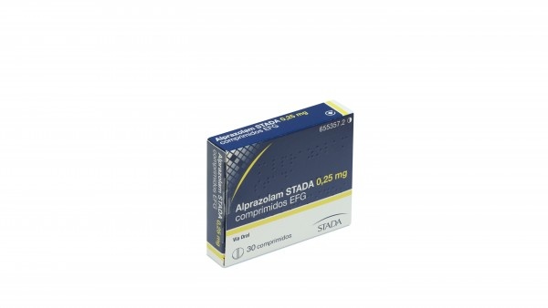 ALPRAZOLAM STADAFARMA 0,25 mg COMPRIMIDOS