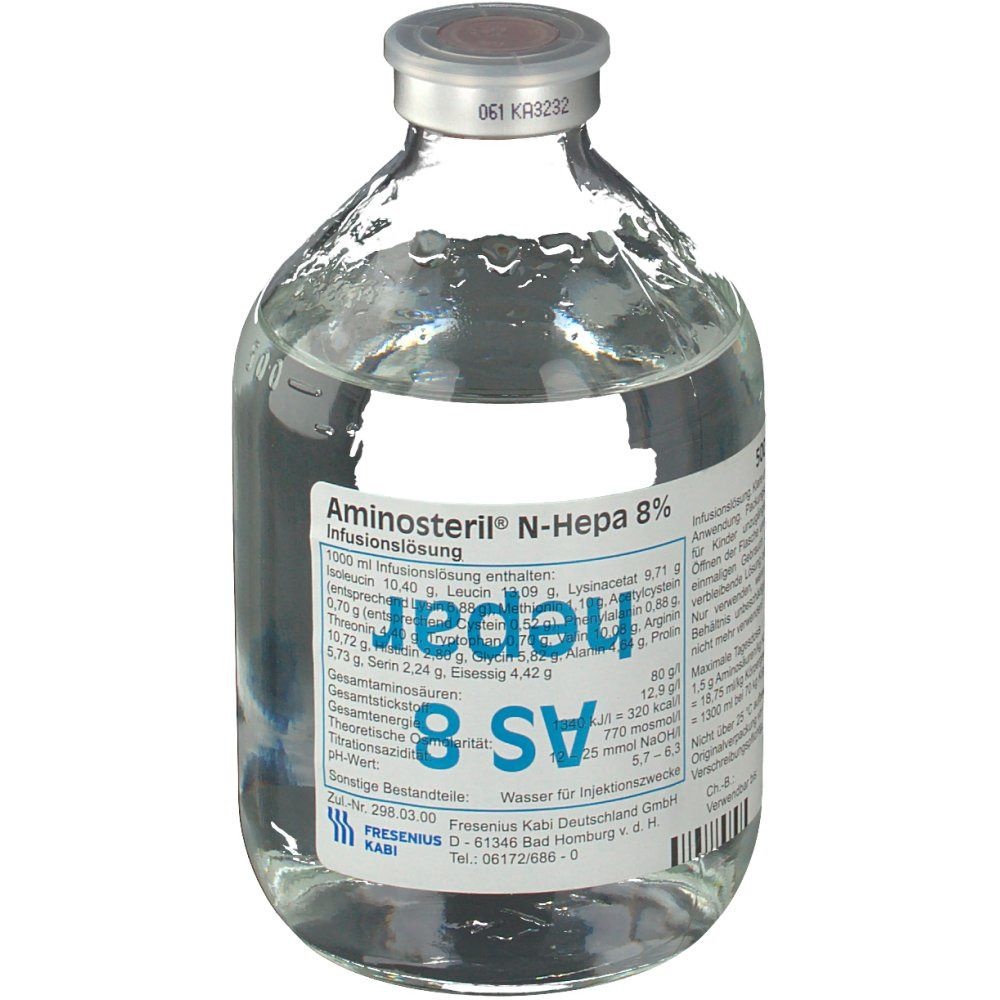 AMINOSTERIL N-HEPA 8% SOLUÇÃO PARA PERFUSÃO INTRAVENOSA