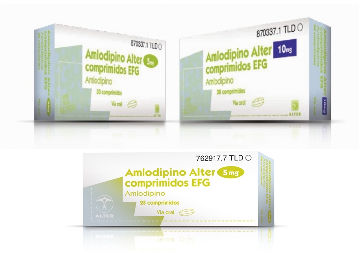 AMLODIPINO ALTER 10 mg COMPRIMIDOS