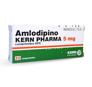 AMLODIPINO KERN PHARMA 5 mg COMPRIMIDOS