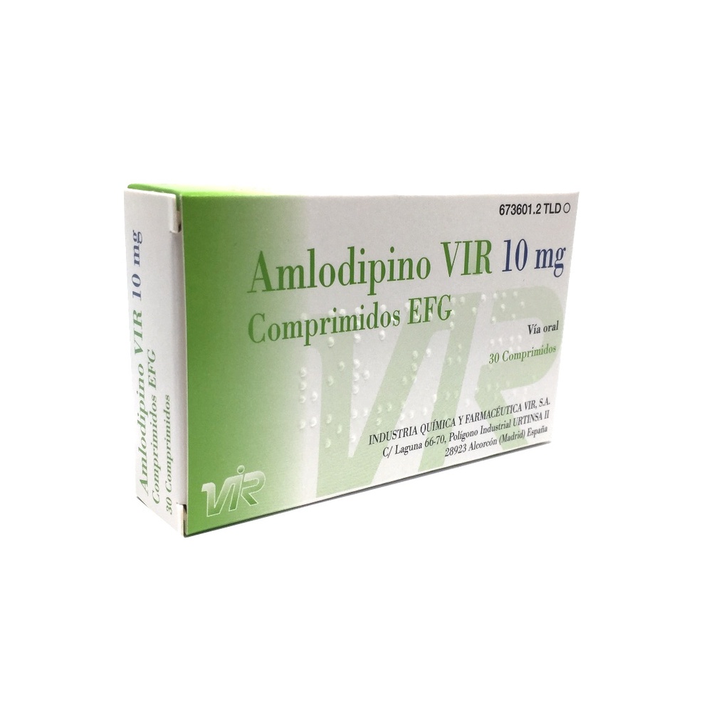 AMLODIPINO VIR-PHARMA 10 mg COMPRIMIDOS