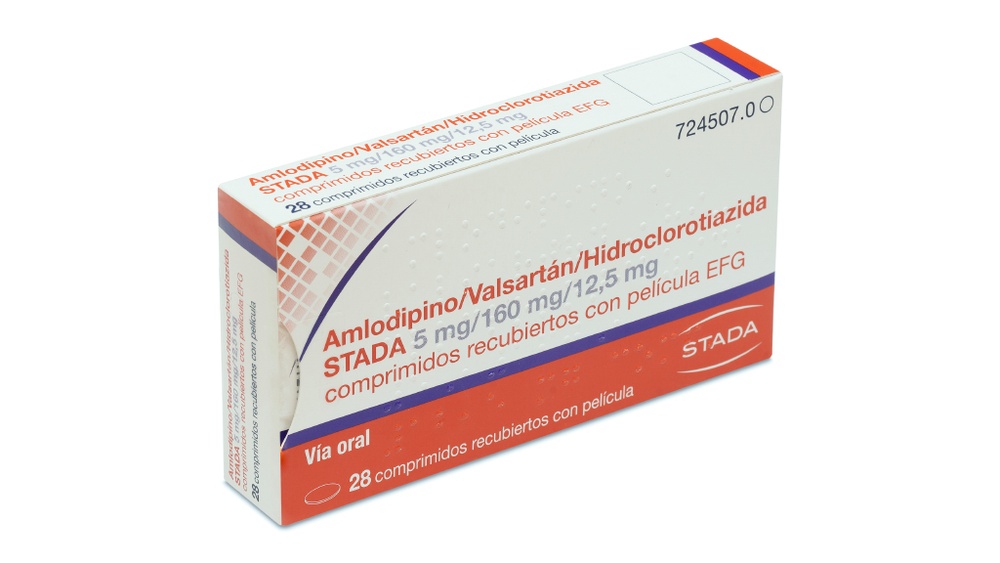 AMLODIPINO/VALSARTAN/HIDROCLOROTIAZIDA TEVA 5 mg/160 mg/12,5 mg COMPRIMIDOS REVESTIDOS POR PELÍCULA