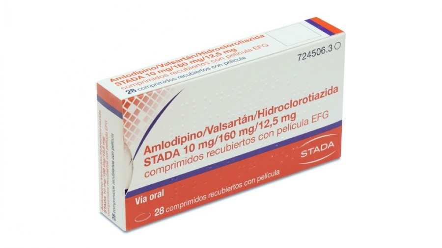AMLODIPINO/VALSARTAN/HIDROCLOROTIAZIDA VIATRIS 10 mg/160 mg/12,5 mg COMPRIMIDOS REVESTIDOS POR PELÍCULA