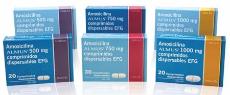 AMOXICILINA ALMUS 750 mg COMPRIMIDOS DISPERSÍVEIS