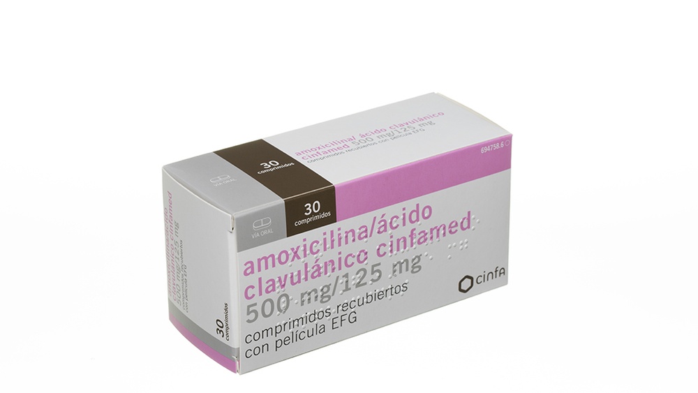 AMOXICILINA/ÁCIDO CLAVULÂNICO ALMUS 500 mg/125 mg COMPRIMIDOS REVESTIDOS POR PELÍCULA