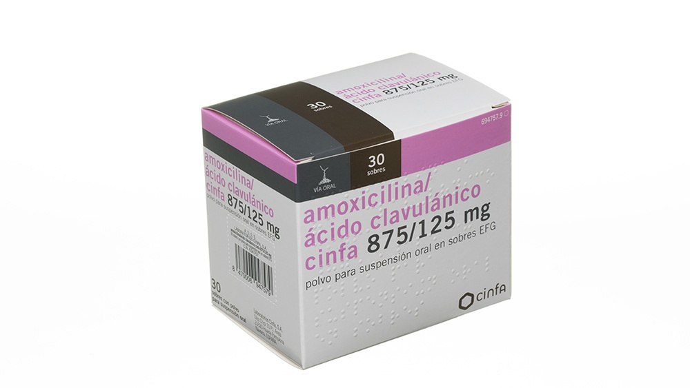 AMOXICILINA/ÁCIDO CLAVULÂNICO ARDINECLAV 875/125 mg PÓ PARA SUSPENSÃO ORAL EM SACHÉS