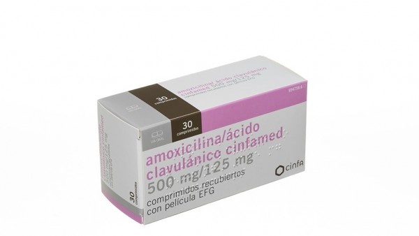 AMOXICILINA/ÁCIDO CLAVULÂNICO Support Pharma 500 mg/125 mg COMPRIMIDOS REVESTIDOS POR PELÍCULA