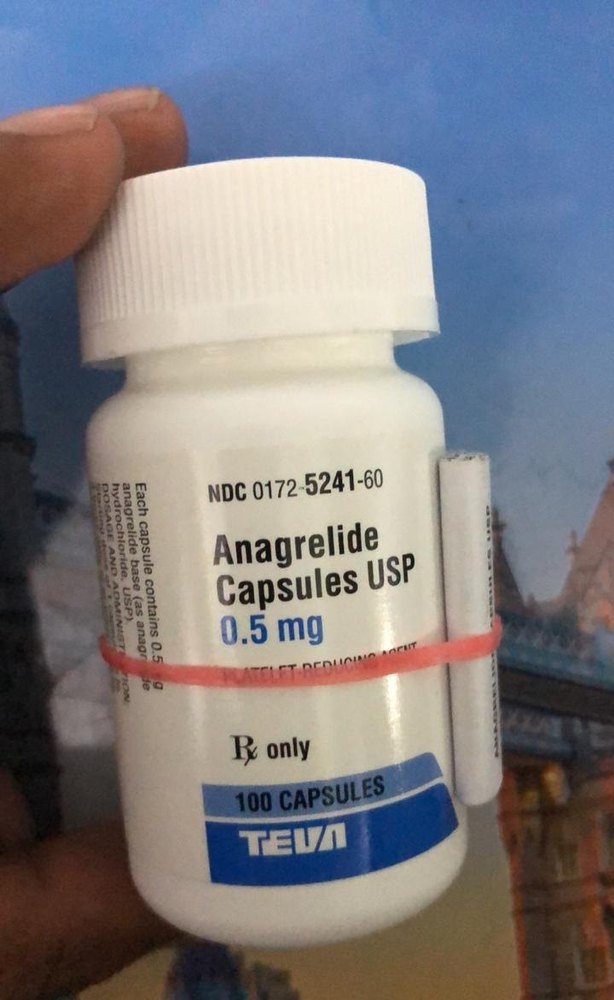 ANAGRELIDA TEVA 0,5 mg CÁPSULAS DURAS