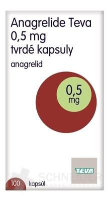 ANAGRELIDA TEVA-RATIOPHARM 0,5 mg CÁPSULAS DURAS