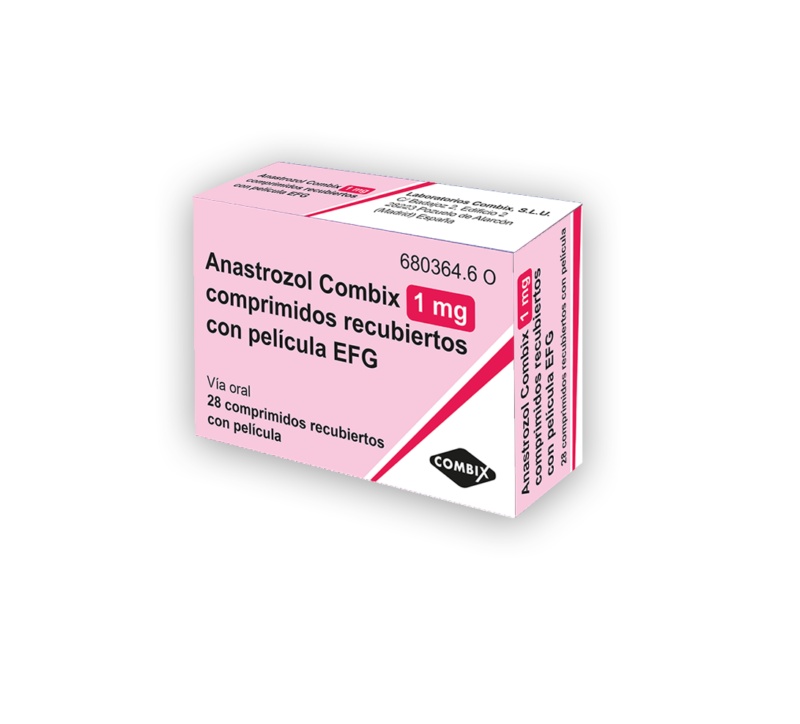 ANASTROZOL COMBIX 1 mg COMPRIMIDOS REVESTIDOS POR PELÍCULA