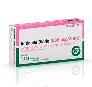 ANTINELLE 0,02 mg/3 mg COMPRIMIDOS REVESTIDOS POR PELÍCULA