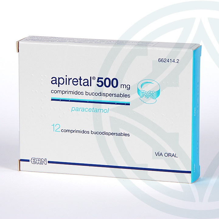 APIRETAL 500 mg COMPRIMIDOS BUCODISPERSÍVEIS