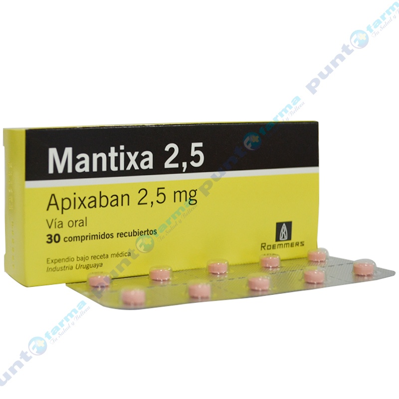 APIXABAN ALTER GENERICOS 2,5 mg COMPRIMIDOS REVESTIDOS POR PELÍCULA