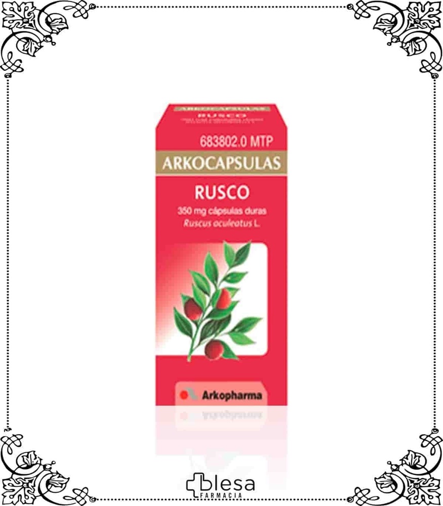 ARKOCAPSULAS RUSCO 350 mg CÁPSULAS DURAS