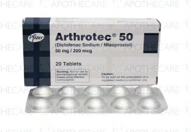 ARTROTEC 50 mg/200 microgramas COMPRIMIDOS REVESTIDOS