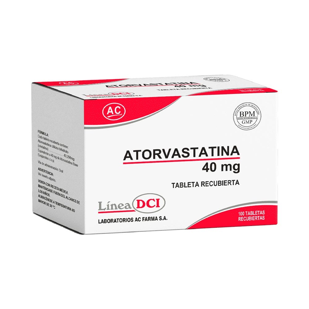 ATORVASTATINA ALMUS PHARMA 40 mg COMPRIMIDOS REVESTIDOS POR PELÍCULA