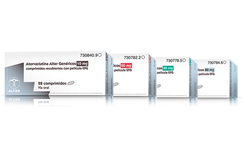 ATORVASTATINA ALTER GENERICOS 10 mg COMPRIMIDOS REVESTIDOS POR PELÍCULA