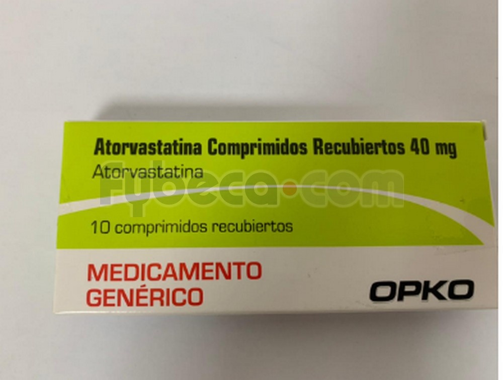ATORVASTATINA OPKO 40 mg COMPRIMIDOS REVESTIDOS POR PELÍCULA