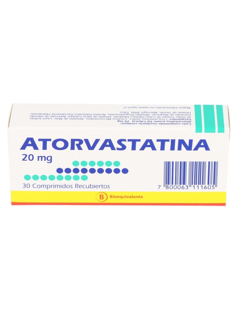ATORVASTATINA Zentiva Lab 20 mg COMPRIMIDOS REVESTIDOS POR PELÍCULA