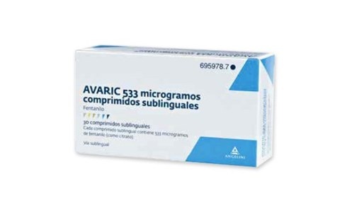 AVARIC 533 microgramas COMPRIMIDOS SUBLINGUAIS