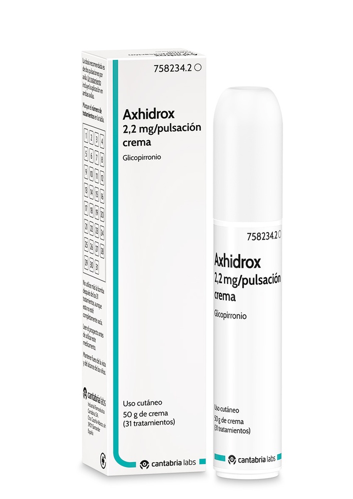 AXHIDROX 2,2 mg/pulsação CREME