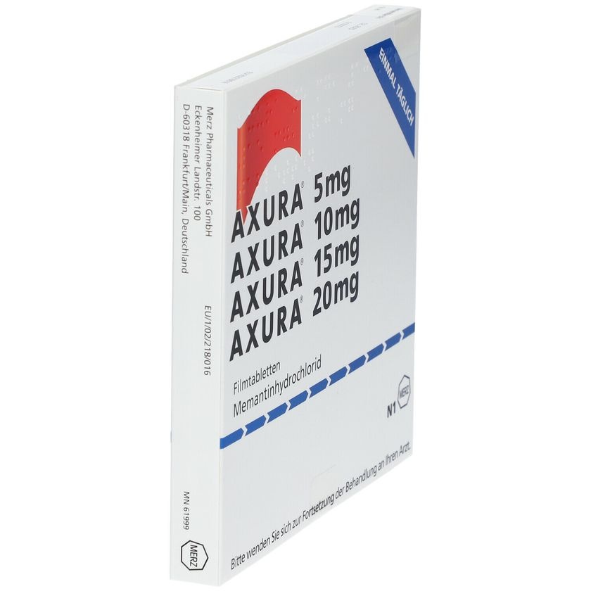 AXURA 5mg+10mg+15mg+20mg COMPRIMIDOS REVESTIDOS POR PELÍCULA Blister (Alu/PP)