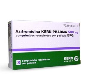 AZITROMICINA KERN PHARMA 500 mg COMPRIMIDOS REVESTIDOS POR PELÍCULA