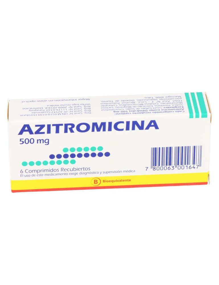 AZITROMICINA KRKA 500 mg COMPRIMIDOS REVESTIDOS POR PELÍCULA
