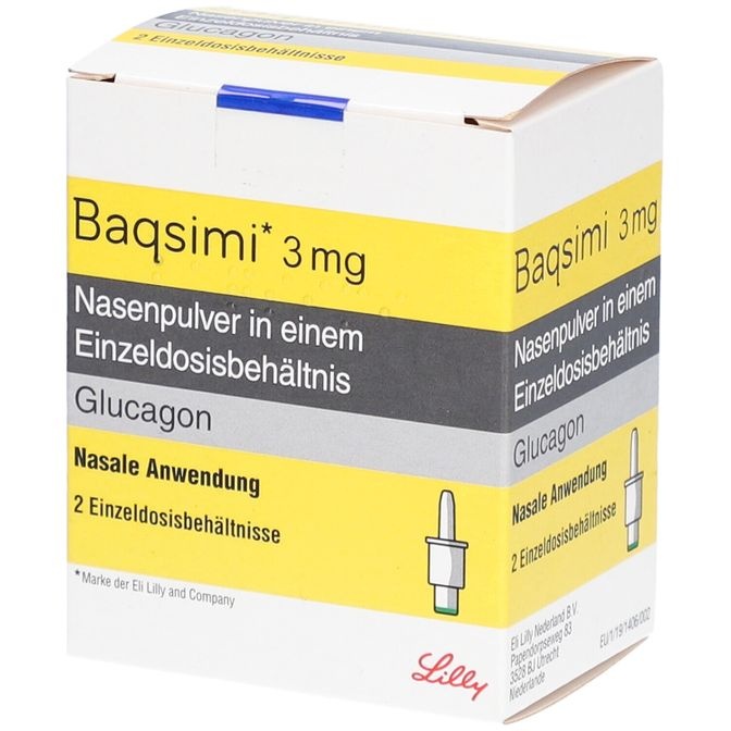 BAQSIMI 3 mg PÓ PARA ADMINISTRAÇÃO NASAL EM EMBALAGEM DE DOSE ÚNICA