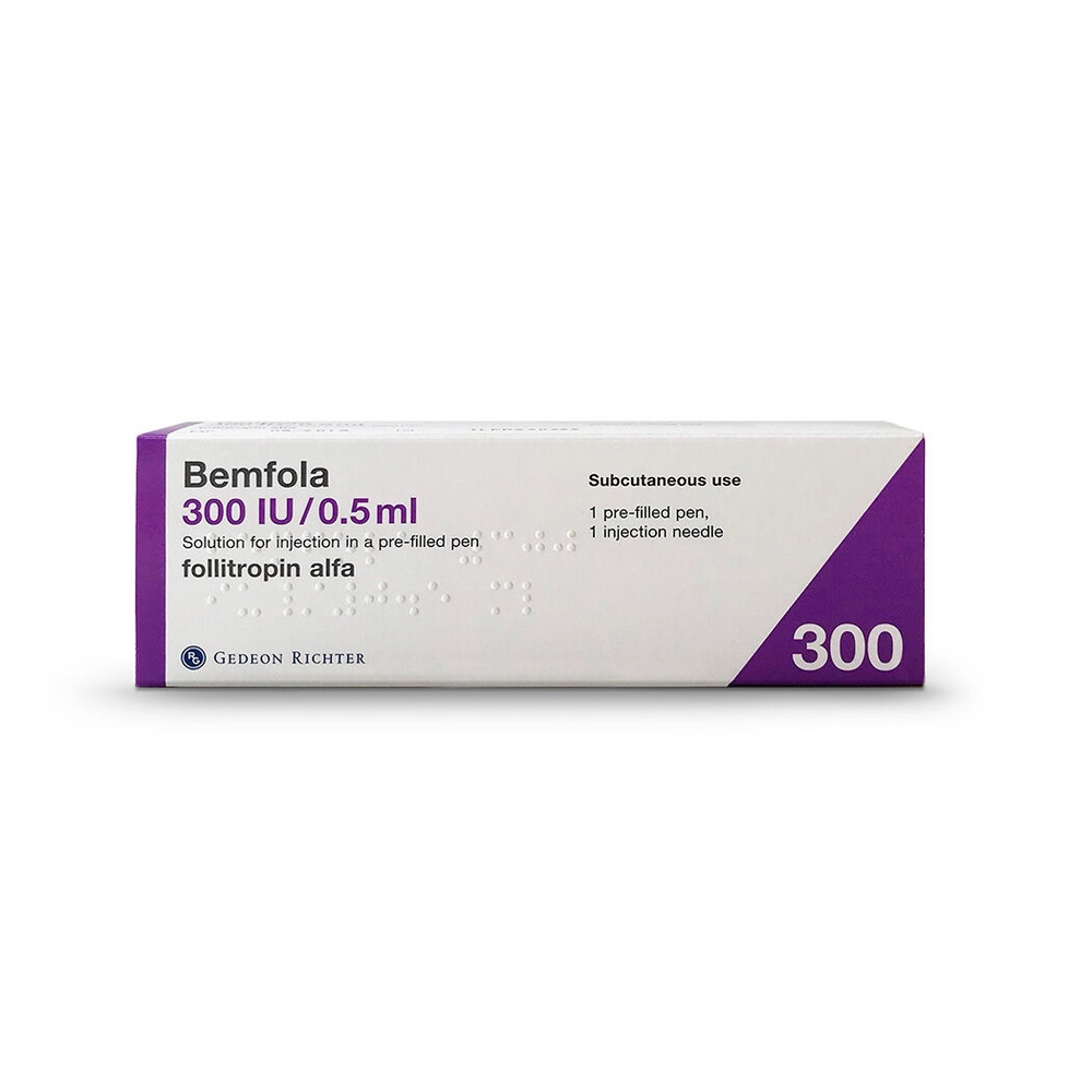 BEMFOLA 300 UI/0,50 ml solução injetável em caneta pré-carregada
