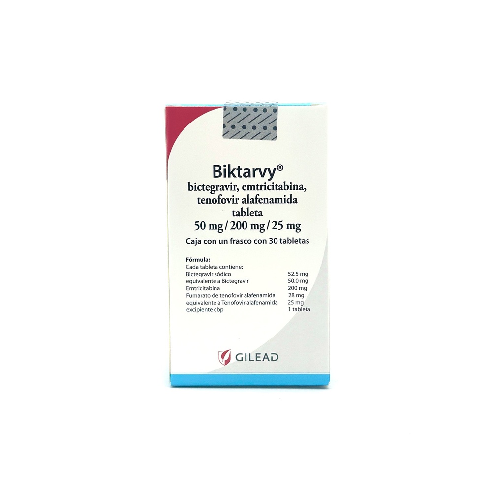 BIKTARVY 50 mg/200 mg/25 mg COMPRIMIDOS REVESTIDOS POR PELÍCULA