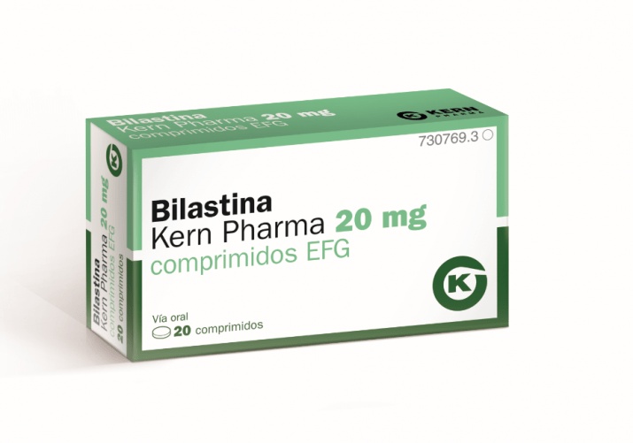 BILASTINA KERN PHARMA 20 mg COMPRIMIDOS