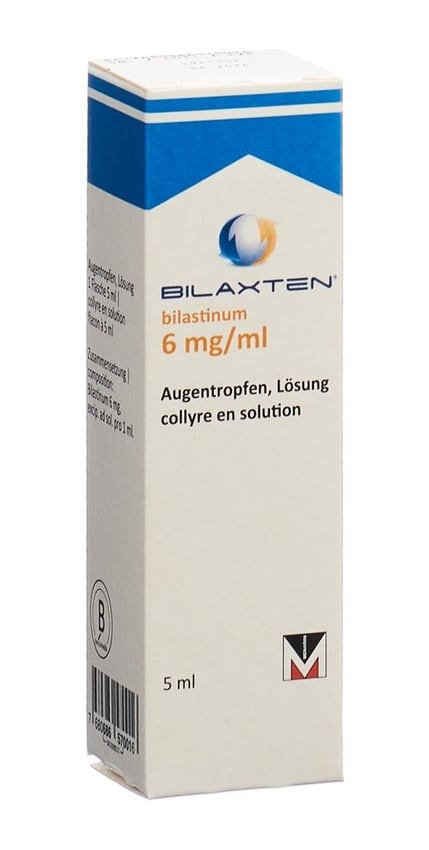 BILAXTEN 6 mg/ml COLÍRIO EM SOLUÇÃO