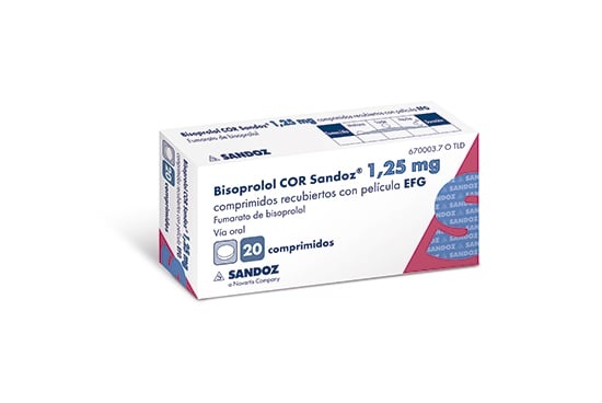 BISOPROLOL PENSA 1,25 mg COMPRIMIDOS
