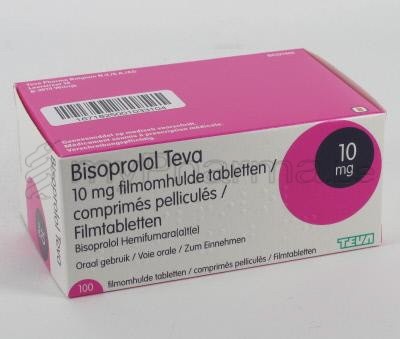 BISOPROLOL TEVA 10 mg COMPRIMIDOS REVESTIDOS POR PELÍCULA