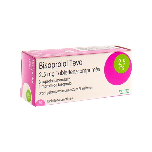 BISOPROLOL TEVA 2,5 mg COMPRIMIDOS