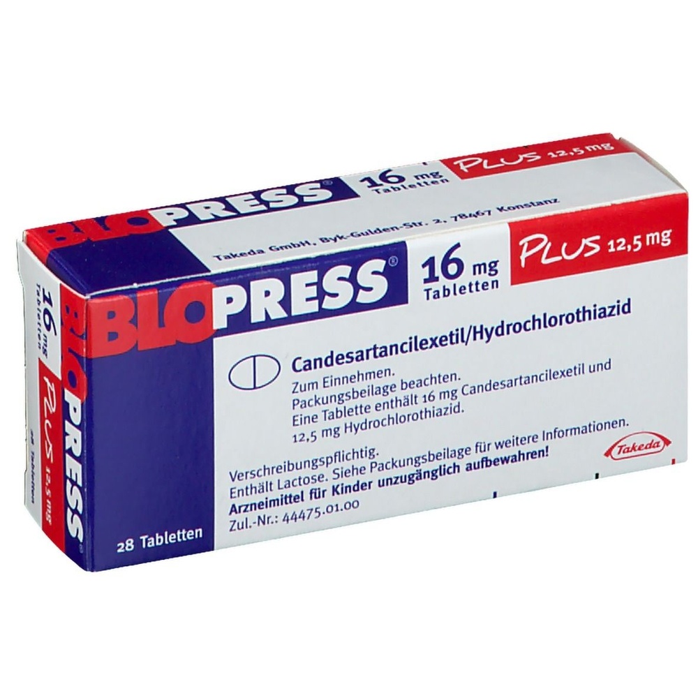 BLOPRESS PLUS 16/12,5 mg COMPRIMIDOS