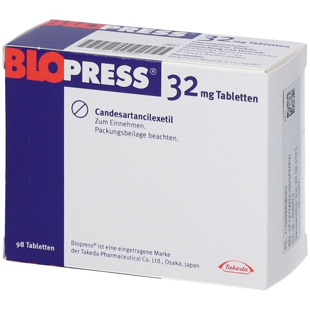 BLOPRESS 32 mg COMPRIMIDOS