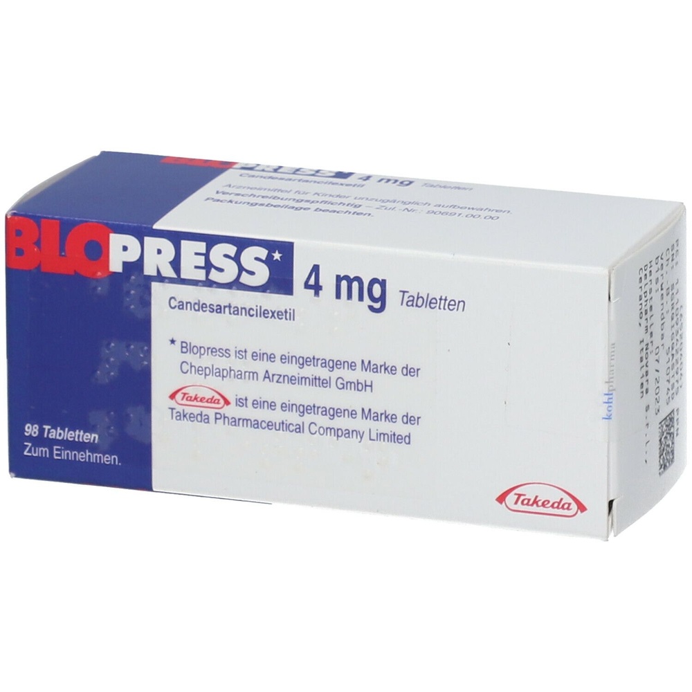 BLOPRESS 4 mg COMPRIMIDOS