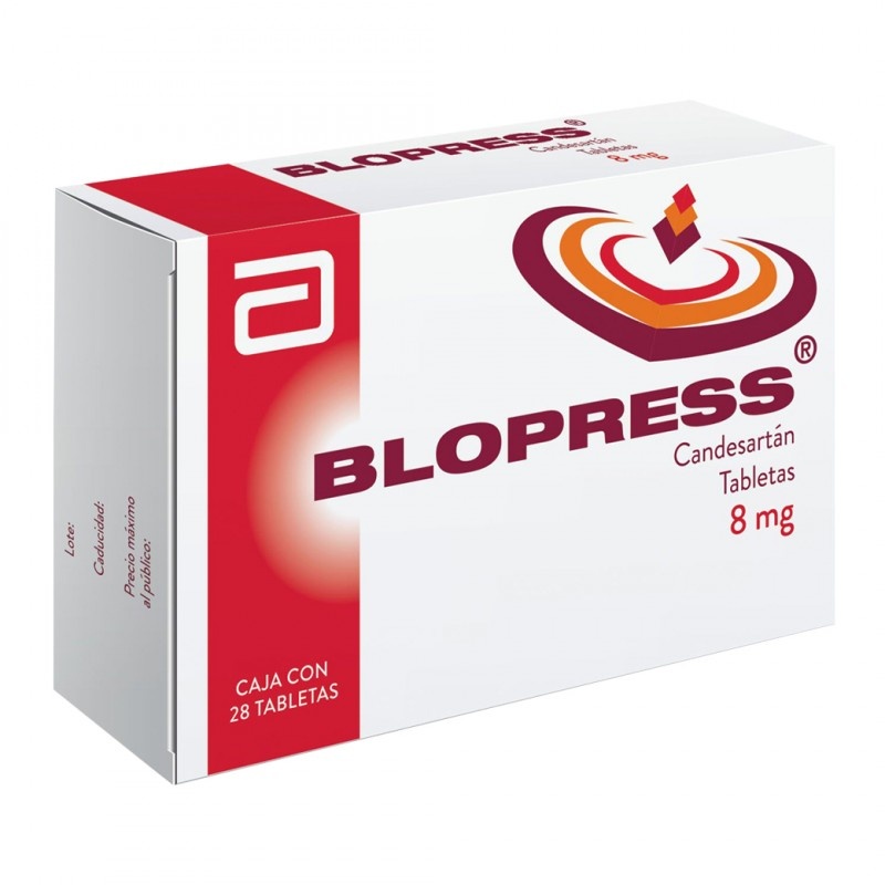BLOPRESS 8 mg COMPRIMIDOS