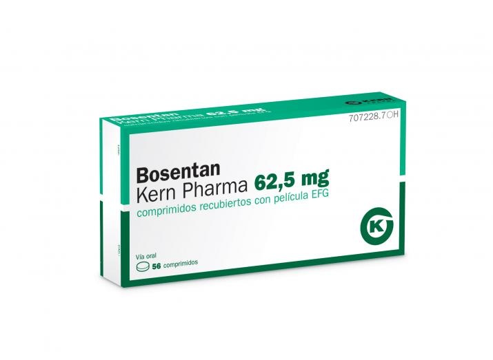 BOSENTAN KERN PHARMA 62,5 mg COMPRIMIDOS REVESTIDOS POR PELÍCULA