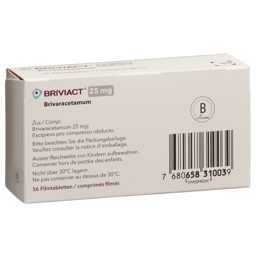 BRIVIACT 25 mg COMPRIMIDOS REVESTIDOS POR PELÍCULA