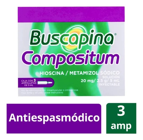 BUSCOPRESC COMPOSITUM 2500 mg/20 mg SOLUÇÃO INJETÁVEL