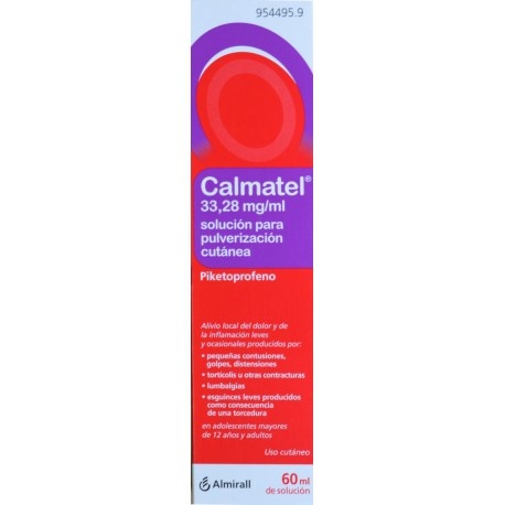 CALMATEL 33,28 mg/ml SOLUÇÃO PARA PULVERIZAÇÃO CUTÂNEA