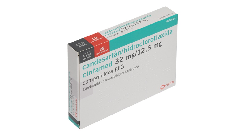 Candesartana/Hidroclorotiazida KRKA 32 mg/12,5 mg Comprimidos
