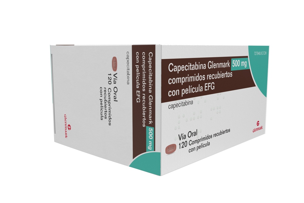 CAPECITABINA GLENMARK 500 mg COMPRIMIDOS REVESTIDOS POR PELÍCULA