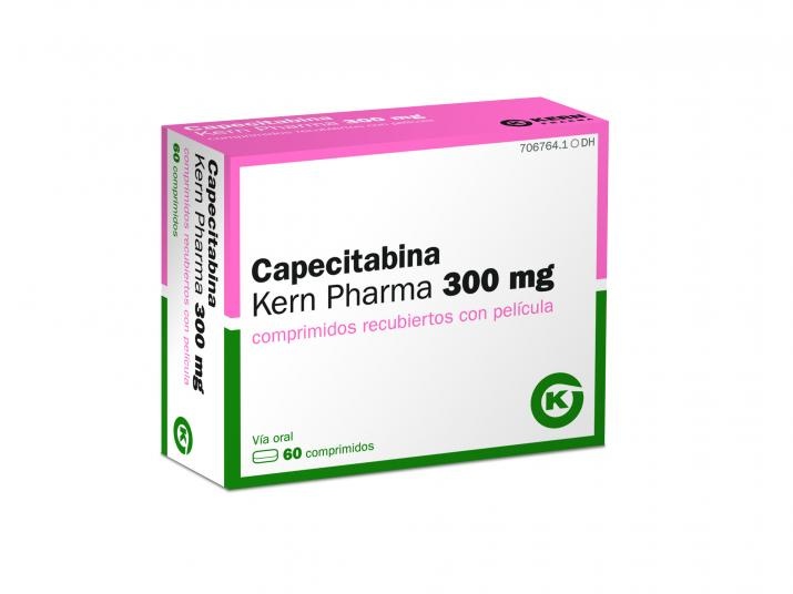 CAPECITABINA KERN PHARMA 300 MG COMPRIMIDOS REVESTIDOS POR PELÍCULA