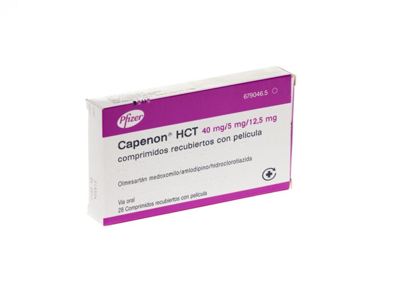 CAPENON HCT 40 mg/10 mg/12,5 mg COMPRIMIDOS REVESTIDOS POR PELÍCULA