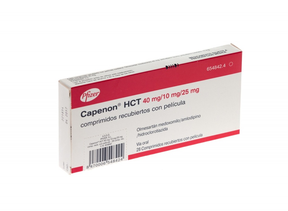CAPENON 40 mg/10 mg COMPRIMIDOS REVESTIDOS POR PELÍCULA